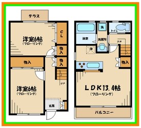 グランフォーレ中河原の物件間取画像